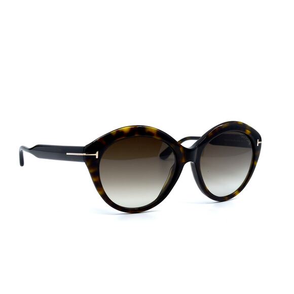 NEW TOM FORD MAXINE TF763/S 52K HAVANA BROWN GRADIENT AUTHENTIC SUNGLASS… - Picture 3 of 11